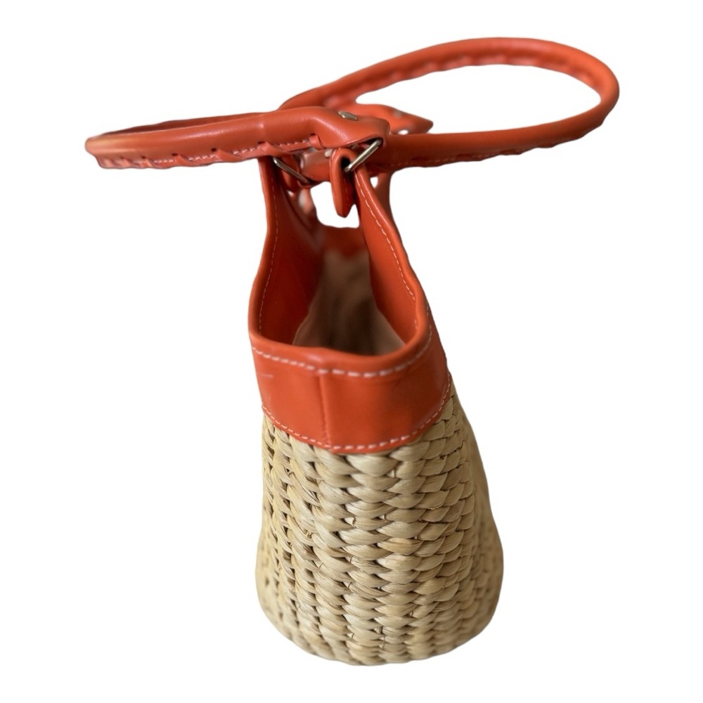 Calypso Orange Straw Handbag - Picture 5 of 9